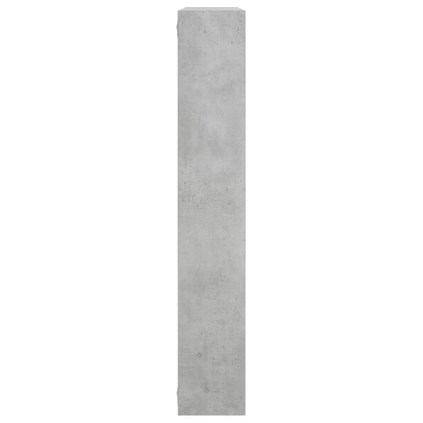 vidaXL Stenná polica Betónovo sivá 103 x 17 x 102 cm Kompozitné drevo – Obrázok 4
