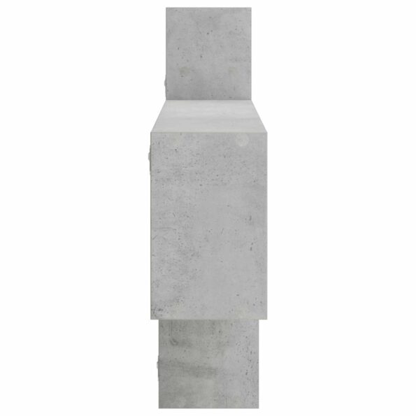 vidaXL Stenná polica Betónovo sivá 168,5 x 17 x 68 cm Kompozitné drevo – Obrázok 4