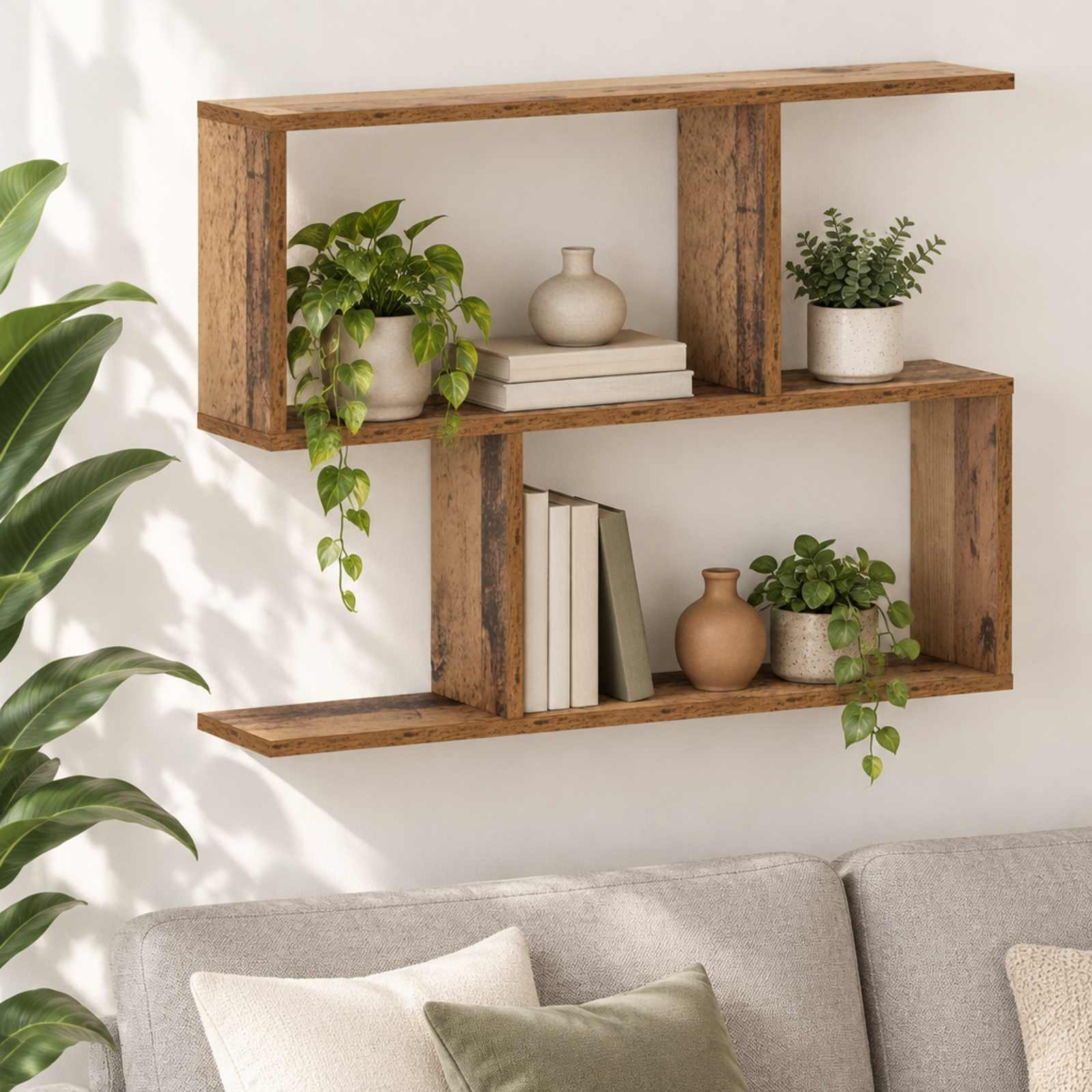 8015078_1.jpg vidaXL Nástenná polica Dubové drevo 72 x 17 x 55,5 cm Kompozitné drevo – Obrázok 1