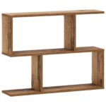 vidaXL Nástenná polica Dubové drevo 72 x 17 x 55,5 cm Kompozitné drevo – Obrázok 2