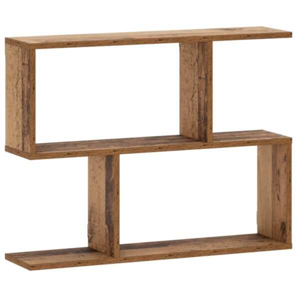 vidaXL Nástenná polica Dubové drevo 72 x 17 x 55,5 cm Kompozitné drevo – Obrázok 2
