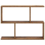 vidaXL Nástenná polica Dubové drevo 72 x 17 x 55,5 cm Kompozitné drevo – Obrázok 3