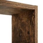 vidaXL Stenná polica Dymový dub 87 x 17 x 75 cm Kompozitné drevo – Obrázok 5