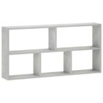 vidaXL Stenná polica Betónovo sivá 102 x 17 x 50 cm Kompozitné drevo – Obrázok 2