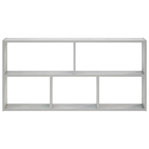 vidaXL Stenná polica Betónovo sivá 102 x 17 x 50 cm Kompozitné drevo – Obrázok 3