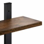 vidaXL Stenná polica Dymový dub 60.5 x 13.5 x 102.5 cm – Obrázok 6