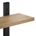 vidaXL Nástenná polica Dub artisan 100 x 13,5 x 101 cm – Obrázok 6