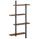 vidaXL Nástenná polica Dymový dub 61 x 13,5 x 105,5 cm – Obrázok 5