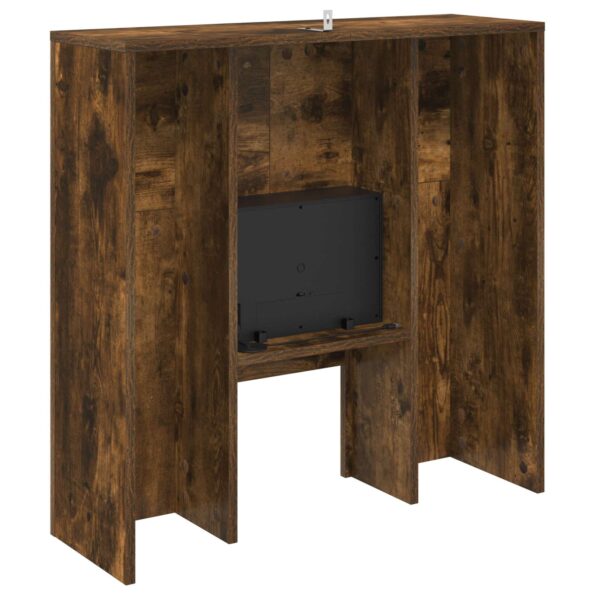 vidaXL Elektrický krb Dymový dub 75 x 24,5 x 75 cm Kompozitné drevo – Obrázok 7