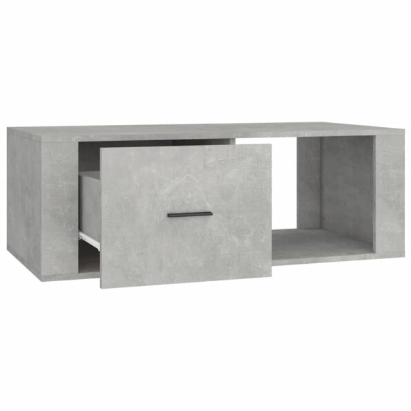 vidaXL Konferenčný stolík, betónovo-sivý, 100x50,5x35 cm, umelé drevo – Obrázok 5