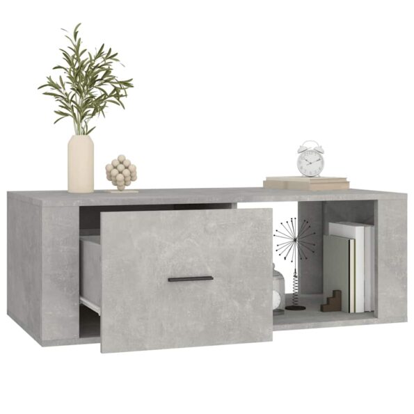 vidaXL Konferenčný stolík, betónovo-sivý, 100x50,5x35 cm, umelé drevo – Obrázok 8