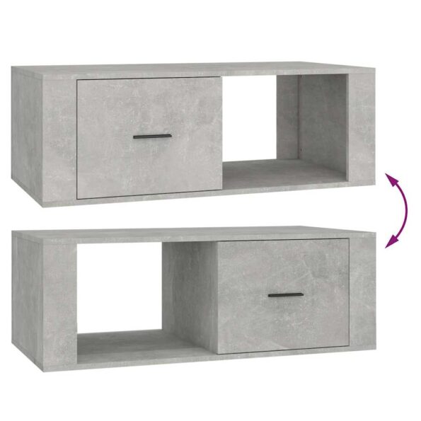 vidaXL Konferenčný stolík, betónovo-sivý, 100x50,5x35 cm, umelé drevo – Obrázok 9