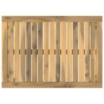 vidaXL Konferenčný stolík Biela 49 x 68,5 x 36 cm Pevné akáciové drevo – Obrázok 5