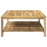 vidaXL Konferenčný stolík Bielené 100,5 x 98 x 45 cm – Obrázok 3