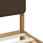 vidaXL Rám postele s čalúneným čelom Bielená a taupe 120 x 200 cm – Obrázok 8