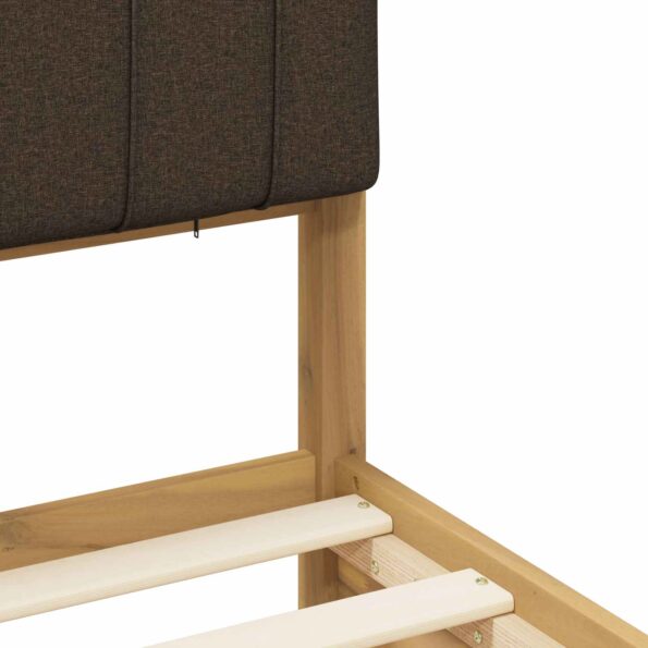 vidaXL Rám postele s čalúneným čelom Bielená a taupe 90 x 200 cm – Obrázok 8