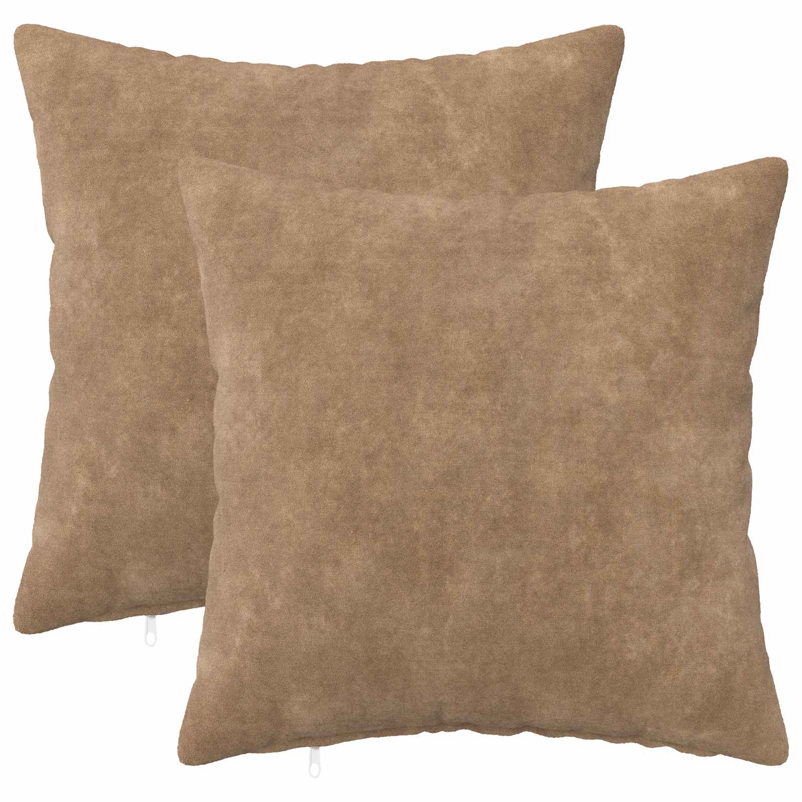 907481_1.jpg vidaXL Poťah na podložku 2 pcs HEERLEN Sivohnedá 30 x 30 cm – Obrázok 1