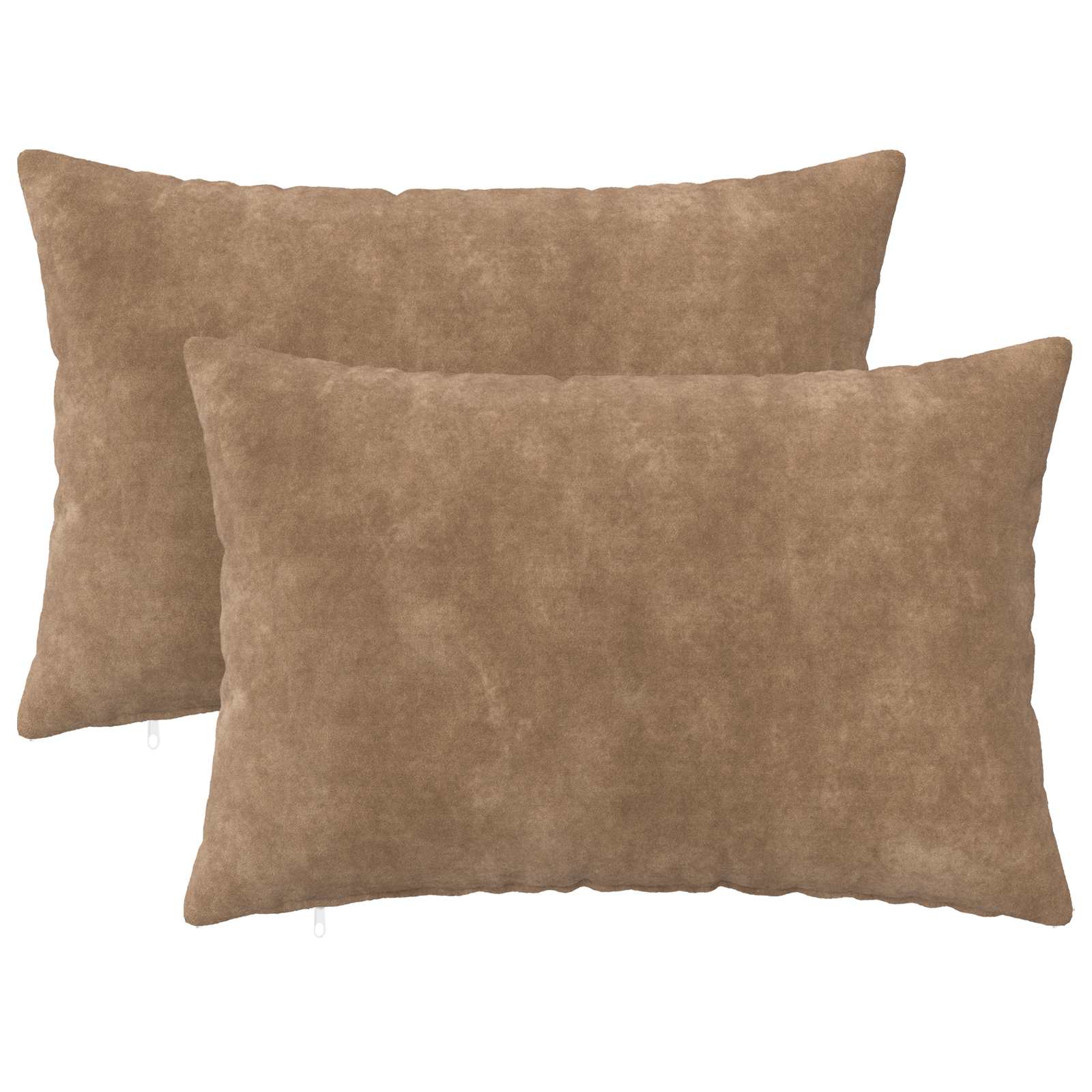 907805_1.jpg vidaXL Poťah na podložku 2 pcs HEERLEN Sivohnedá 30 x 50 cm – Obrázok 1
