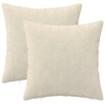 vidaXL Poťah na podložku 2 pcs HEERLEN Krémová 35 x 35 cm