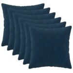 vidaXL Poťah na podložku 6 pcs HEERLEN Modrá 35 x 35 cm