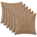 vidaXL Poťah na podložku 6 pcs HEERLEN Sivohnedá 40 x 40 cm