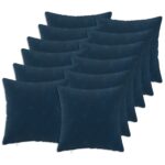 vidaXL Poťah na podložku 12 pcs HEERLEN Modrá 40 x 40 cm