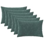 vidaXL Poťah na podložku 6 pcs HEERLEN Morsky modrá 40 x 60 cm