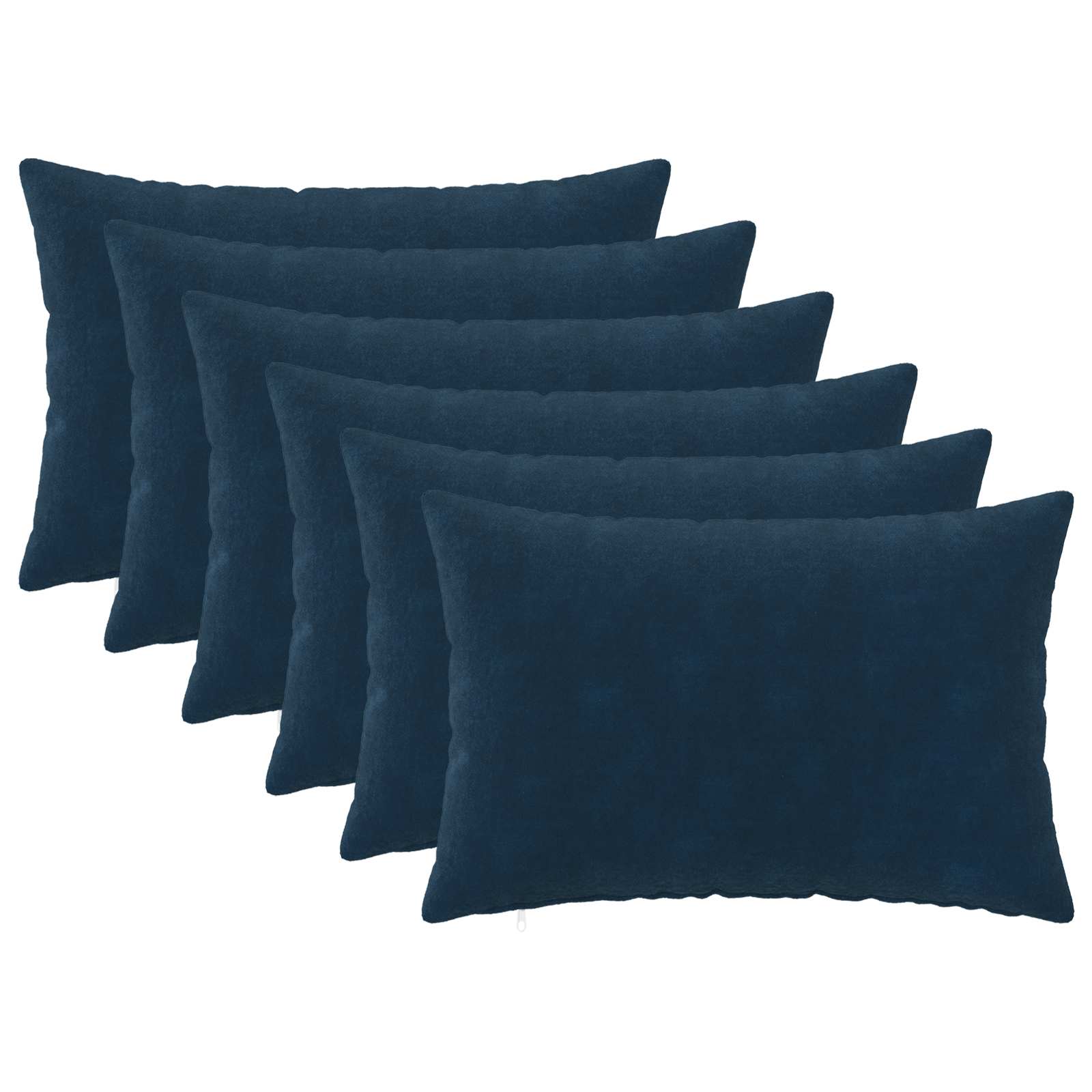909274_1.jpg vidaXL Poťah na podložku 6 pcs HEERLEN Modrá 40 x 60 cm – Obrázok 1