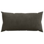 vidaXL Poťah na podložku 6 pcs HEERLEN Antracitová 40 x 70 cm manšestr – Obrázok 2