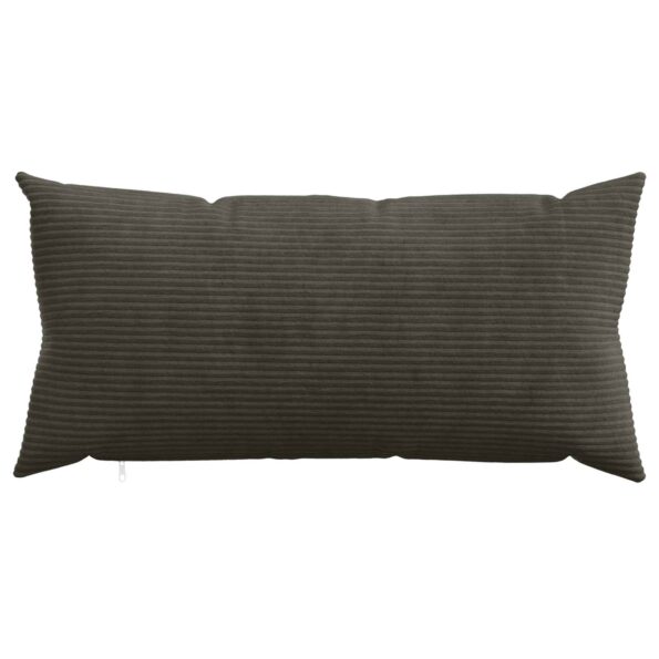 vidaXL Poťah na podložku 6 pcs HEERLEN Antracitová 40 x 70 cm manšestr – Obrázok 2