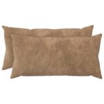 vidaXL Poťah na podložku 2 pcs HEERLEN Sivohnedá 40 x 80 cm