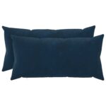 vidaXL Poťah na podložku 2 pcs HEERLEN Modrá 40 x 80 cm