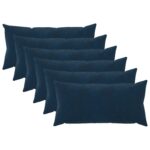vidaXL Poťah na podložku 6 pcs HEERLEN Modrá 40 x 80 cm
