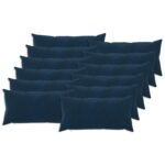 vidaXL Poťah na podložku 12 pcs HEERLEN Modrá 40 x 80 cm