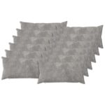 vidaXL Poťah na podložku 12 pcs HEERLEN Svetlosivá 40 x 80 cm