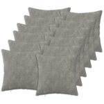 vidaXL Poťah na podložku 12 pcs HEERLEN Svetlosivá 50 x 50 cm
