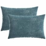 vidaXL Poťah na podložku 2 ks HEERLEN Modrá 50 x 70 cm – Obrázok 2
