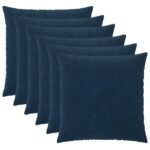 vidaXL Poťah na podložku 6 pcs HEERLEN Modrá 55 x 55 cm