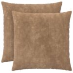 vidaXL Poťah na podložku 2 pcs HEERLEN Sivohnedá 60 x 60 cm