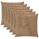 vidaXL Poťah na podložku 6 pcs HEERLEN Sivohnedá 60 x 60 cm
