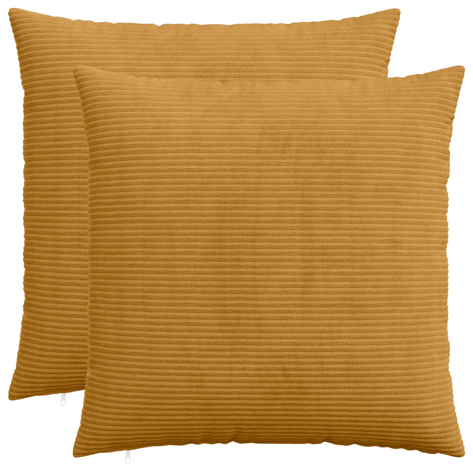 912947_1.jpg vidaXL Poťah na podložku 2 pcs HEERLEN Žltá 65 x 65 cm manšestr – Obrázok 1