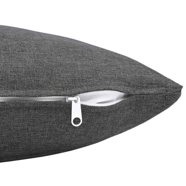 vidaXL Poťah na podložku 2 ks HEERLEN Svetlosivá 70 x 70 cm Látka – Obrázok 4