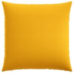 vidaXL Poťah na podložku 6 ks HEERLEN Svetložltá 80 x 80 cm Látka – Obrázok 3