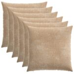 vidaXL Poťah na podložku 6 ks HEERLEN Sivohnedá 80 x 80 cm – Obrázok 2