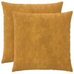vidaXL Poťah na podložku 2 pcs HEERLEN Žltá 80 x 80 cm
