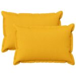 vidaXL Poťah na podložku 2 pcs HOUTEN Svetložltá 30 x 50 cm