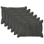 vidaXL Poťah na podložku 6 pcs HOUTEN Antracitová 30 x 50 cm