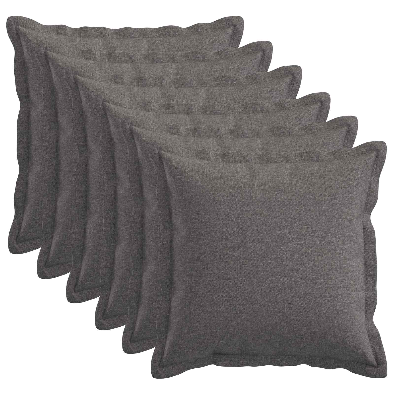 916346_1.jpg vidaXL Poťah na podložku 6 pcs HOUTEN Svetlosivá 35 x 35 cm – Obrázok 1