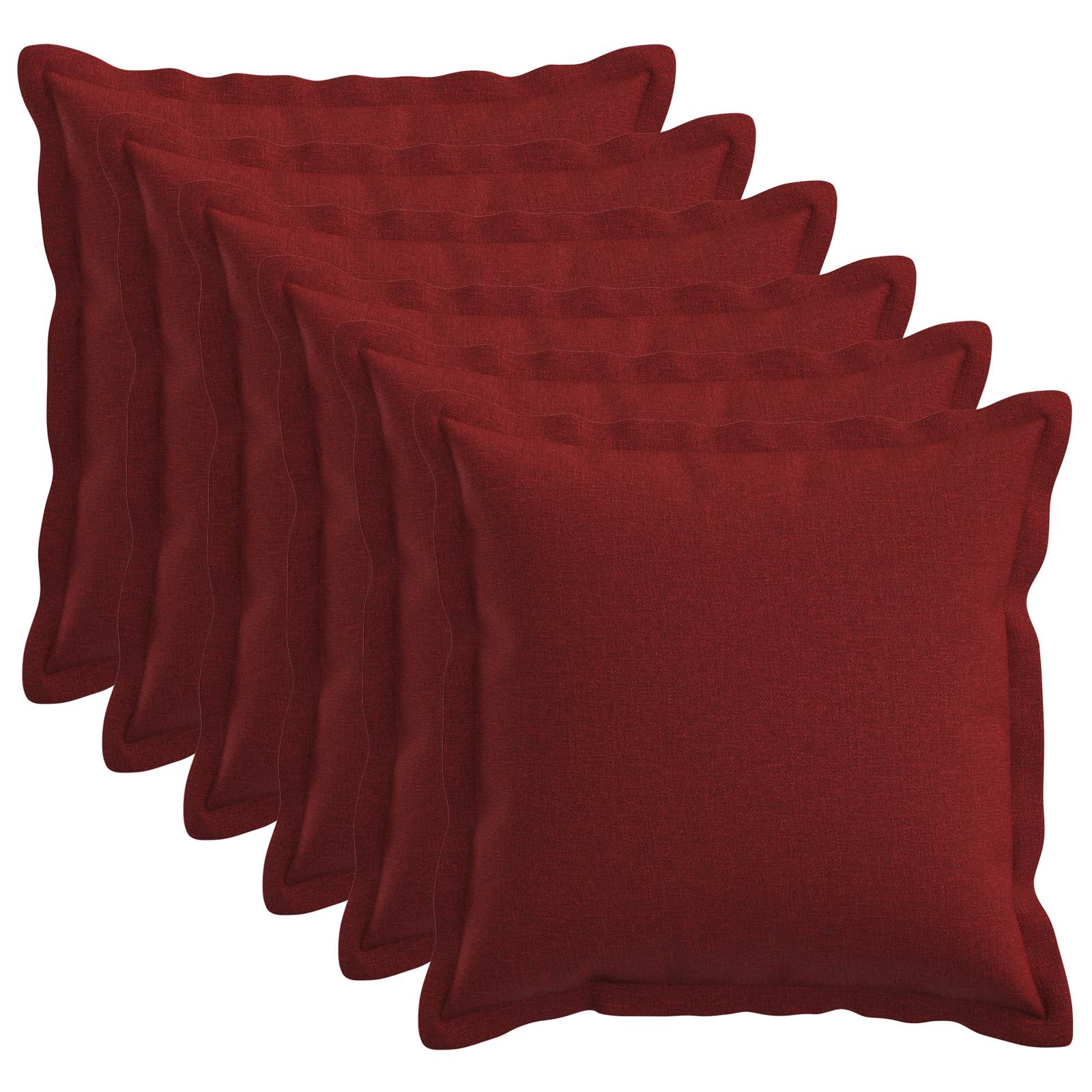 916673_1.jpg vidaXL Poťah na podložku 6 pcs HOUTEN Víno červené 40 x 40 cm – Obrázok 1
