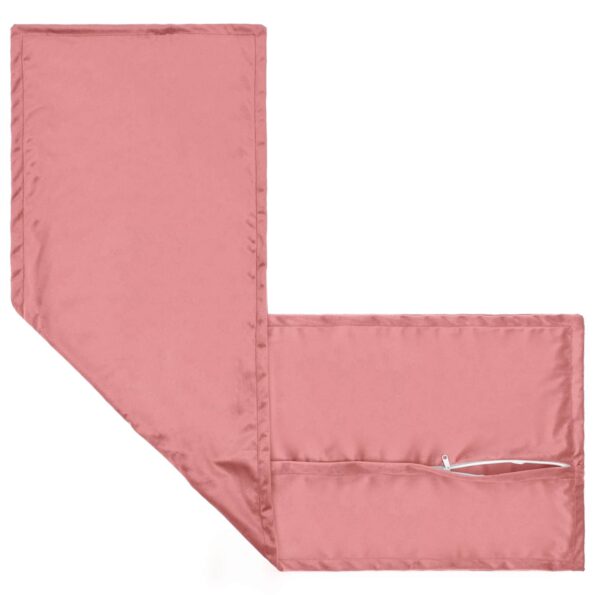 vidaXL Poťah na podložku 2 ks HOUTEN Ružová 40 x 145 cm Zamat – Obrázok 4